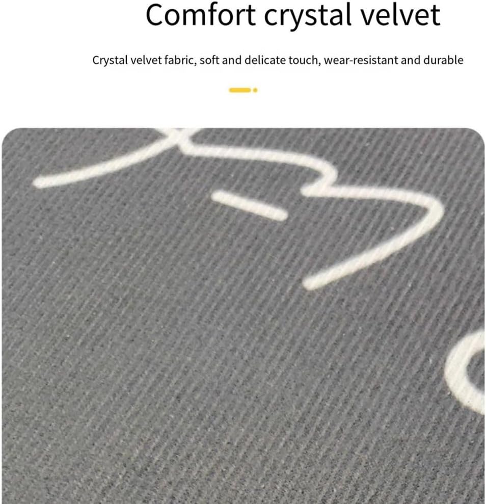 Modern Simple Bedroom Crystal Velvet Carpet Light Luxury High-End Coffee Table Carpet Nordic Living Room Mat Large Area Carpet,Light Grey,160X2300CM
