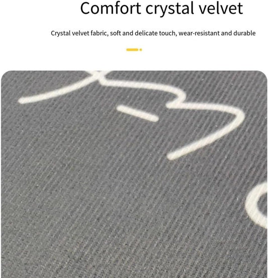 Modern Simple Bedroom Crystal Velvet Carpet Light Luxury High-End Coffee Table Carpet Nordic Living Room Mat Large Area Carpet,Light Grey,160X2300CM